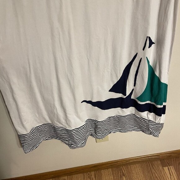 Tommy Bahama Wmn S Nautical Sailboat Maxi Racerback Cover Up Long Tank Dress NWT - Picture 5 of 9